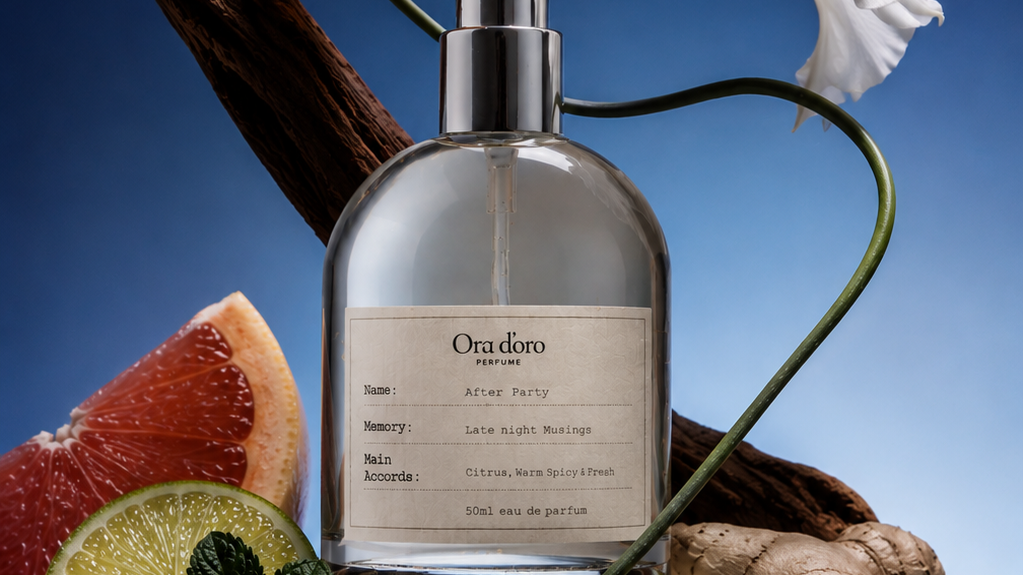After Party: An Amber Citrus Eau de Parfum for the Nights That Run Late
