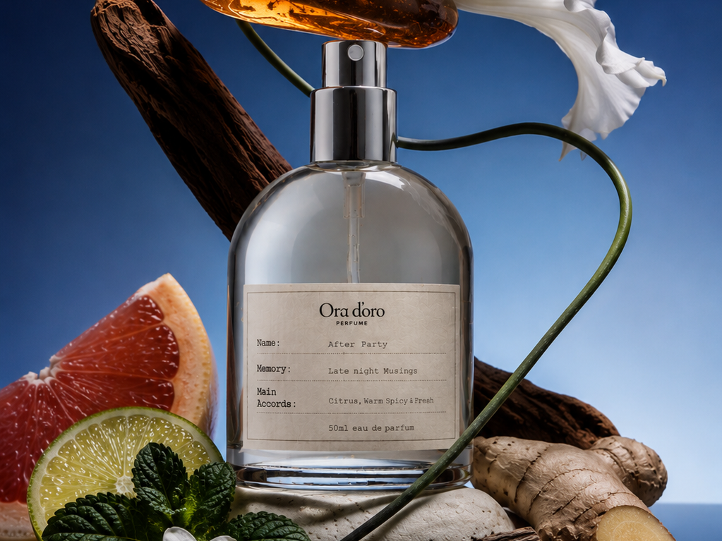 After Party: An Amber Citrus Eau de Parfum for the Nights That Run Late