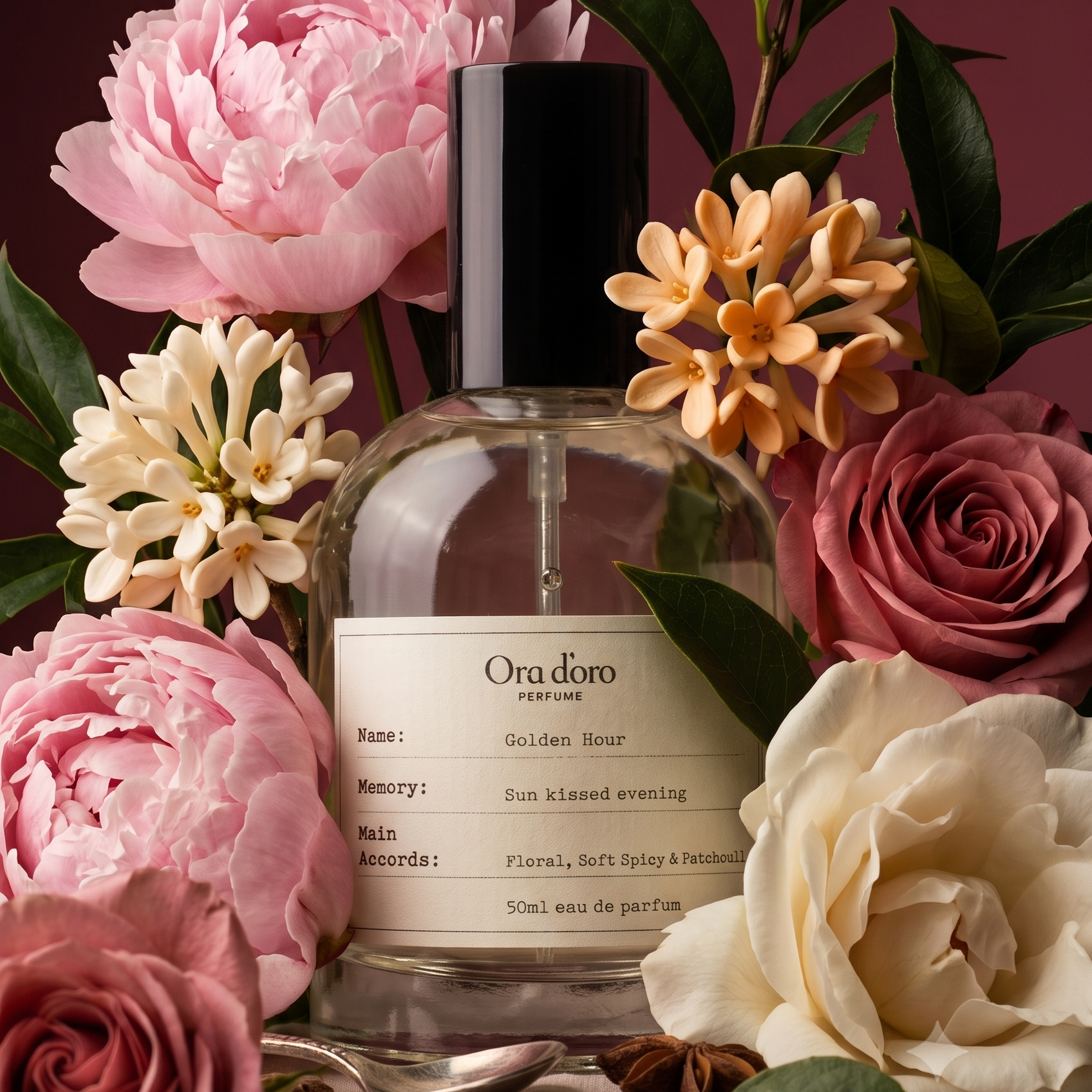 Golden Hour: The Peony & Patchouli Eau de Parfum for Warm Evenings